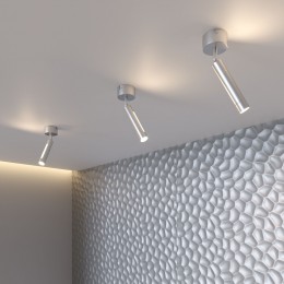 Настенный светодиодный светильник в стиле минимализм 20084/1 LED серебро Eurosvet