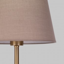Настольный светильник с тканевым абажуром 01155/1 латунь Eurosvet