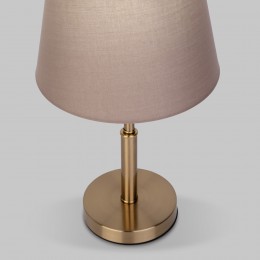 Настольный светильник с тканевым абажуром 01155/1 латунь Eurosvet