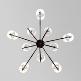 Подвесная люстра с тканевыми абажурами 60164/10 черный Eurosvet