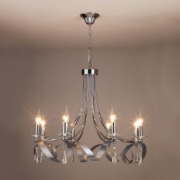 Подвесная люстра в классическом стиле 60064/8 хром Eurosvet