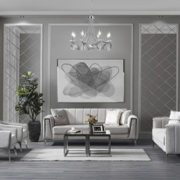 Подвесная люстра в классическом стиле 60064/8 хром Eurosvet