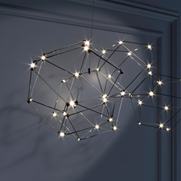 Подвесная светодиодная люстра 90168/5 черный жемчуг Eurosvet