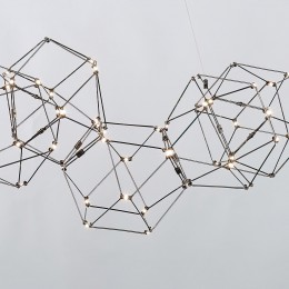 Подвесная светодиодная люстра 90168/5 черный жемчуг Eurosvet