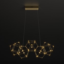 Подвесная светодиодная люстра 90168/5 медь Eurosvet