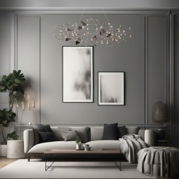 Подвесная светодиодная люстра 90369/15 черный жемчуг Eurosvet