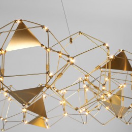 Подвесная светодиодная люстра 90369/15 медь Eurosvet