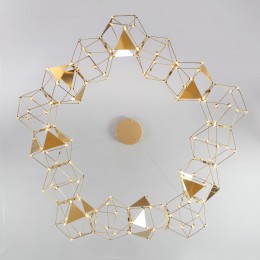 Подвесная светодиодная люстра 90369/15 медь Eurosvet