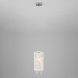 Подвесной светильник с хрусталем 1181/1 хром Eurosvet