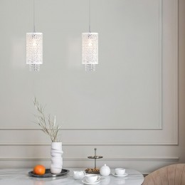 Подвесной светильник с хрусталем 1181/1 хром Eurosvet