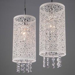 Подвесной светильник с хрусталем 1181/2 хром Eurosvet