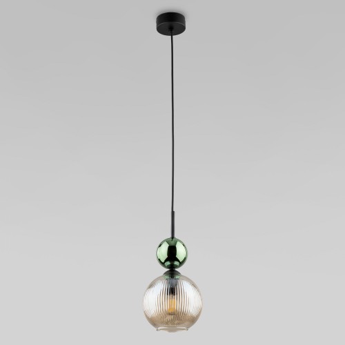 Подвесной светильник со стеклянным плафоном 11145 Sophia Green Cognac TK Lighting