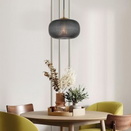 Подвесной светильник со стеклянным плафоном 50262/1 темно-серый Eurosvet