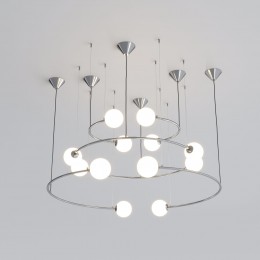 Подвесной светильник со стеклянными плафонами 360/12 хром Bogate's