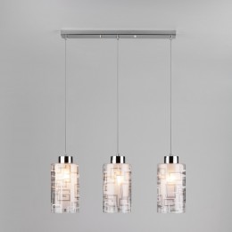 Подвесной светильник со стеклянными плафонами 50002/3 хром Eurosvet