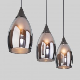 Подвесной светильник со стеклянными плафонами 50285/3 черный жемчуг Eurosvet