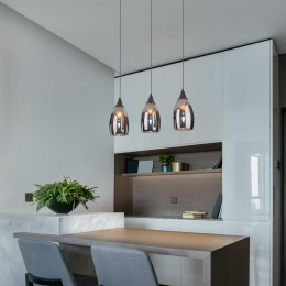 Подвесной светильник со стеклянными плафонами 50285/3 черный жемчуг Eurosvet