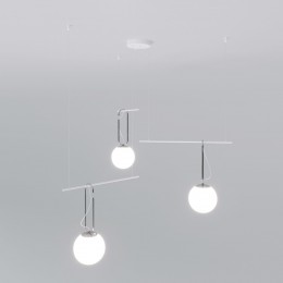 Подвесной светильник со стеклянными плафонами 70143/3 белый Eurosvet