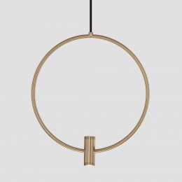 Подвесной светодиодный светильник 50257/3 LED черный/ латунь Eurosvet