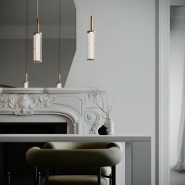 Подвесной светодиодный светильник 50386/1 LED латунь Eurosvet