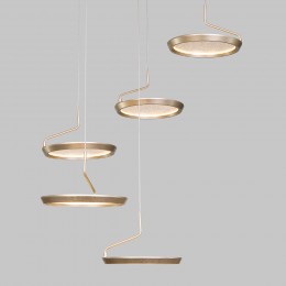 Подвесной светодиодный светильник 90034/6  золото Eurosvet