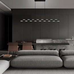 Подвесной светодиодный светильник 90332/17 черный Eurosvet