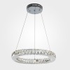 Светодиодная люстра с хрусталем 90023/1 хром Eurosvet