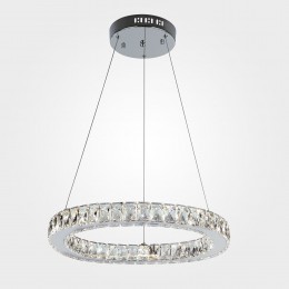 Светодиодная люстра с хрусталем 90023/1 хром Eurosvet
