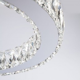 Светодиодная люстра с хрусталем 90023/1 хром Eurosvet