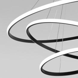 Подвесной светодиодный светильник с регулировкой цветовой температуры и яркости 90264/3 черный Eurosvet