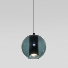 Подвесной светодиодный светильник со стеклянным плафоном 50258/1 LED бирюзовый Eurosvet