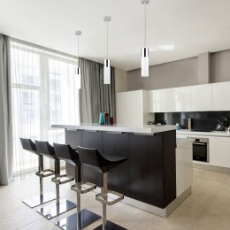 Подвесной светодиодный светильник в стиле лофт 50135/1 LED хром / белый Eurosvet