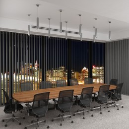 Подвесной светодиодный светильник в стиле лофт DLR023 12W 4200K хром матовый Eurosvet