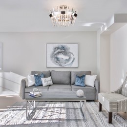 Потолочная люстра с хрусталем 10111/5 сатин-никель Eurosvet