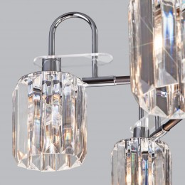 Потолочная люстра с хрусталем 70090/5 графит Eurosvet