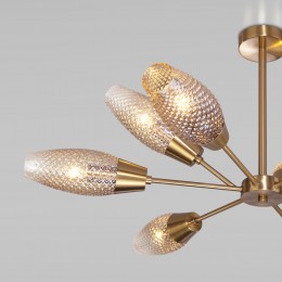 Потолочная люстра со стеклянными плафонами 60140/9 золото Eurosvet