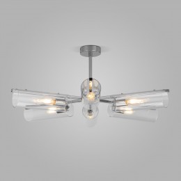 Потолочная люстра со стеклянными плафонами 70144/6 хром Eurosvet