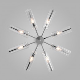 Потолочная люстра со стеклянными плафонами 70144/8 хром Eurosvet