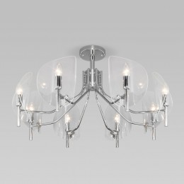 Потолочная люстра со стеклянными рассеивателями 60135/8 хром Eurosvet