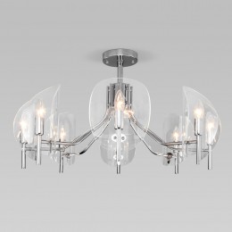 Потолочная люстра со стеклянными рассеивателями 60135/8 хром Eurosvet