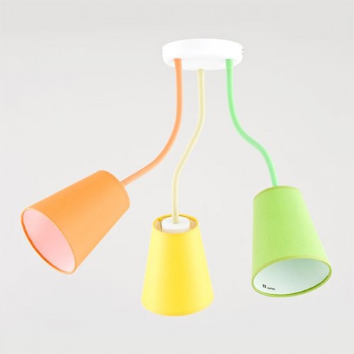 Потолочный светильник с тканевыми абажурами 2106 Wire Colour TK Lighting