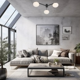 Потолочный светильник со стеклянными плафонами 70220/3 черный Eurosvet