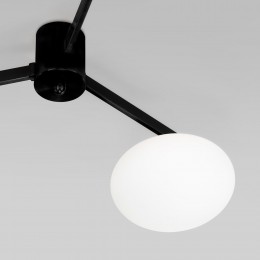 Потолочный светильник со стеклянными плафонами 70220/3 черный Eurosvet