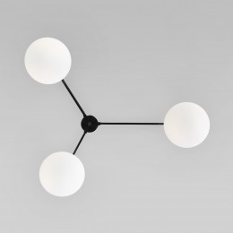 Потолочный светильник со стеклянными плафонами 70220/3 черный Eurosvet