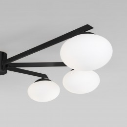 Потолочный светильник со стеклянными плафонами 70220/6 черный Eurosvet