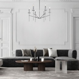 Потолочный светильник в классическом стиле 60142/6 хром Eurosvet