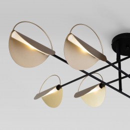 Потолочный светильник в стиле лофт 70148/8 черный/золото Eurosvet