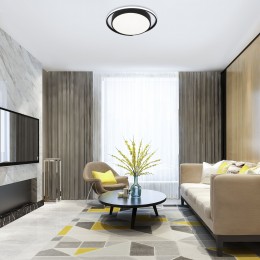 Потолочный светодиодный светильник с регулировкой яркости и цветовой температуры 90251/1 черный Eurosvet