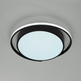 Потолочный светодиодный светильник с регулировкой яркости и цветовой температуры 90251/1 черный Eurosvet