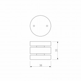 Slim Magnetic Коннектор круглый шарнирный для накладного шинопровода чёрный 85010/00 Elektrostandard